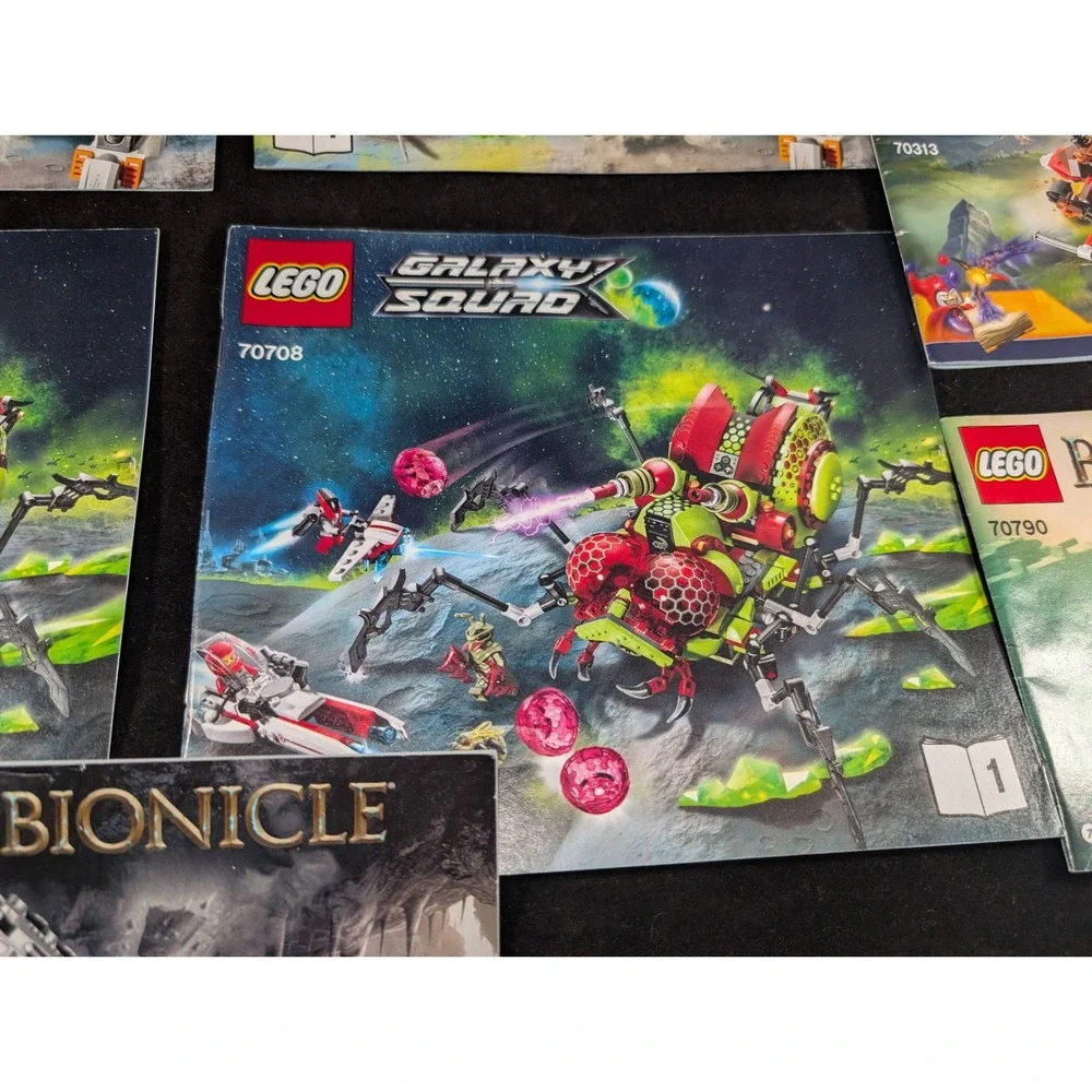 Lego Instruction Manual Lot Galaxy Squad Bionicle Nexo Knights 70707 70708 70313